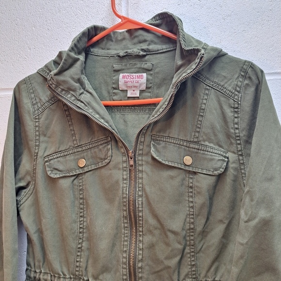 Mossimo Supply Co. Vintage Army Green Utility Jacket Women's Size Small. - Picture 4 of 8